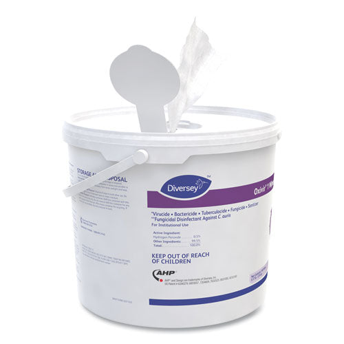 Image of Diversey Oxivir 1 Wipes, 1-Ply, 11 x 12, 160/Canister, 4 Canisters/Carton