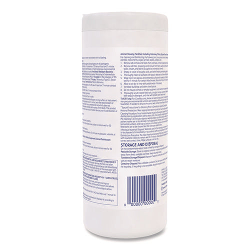 Image of Diversey Oxivir 1 Wipes, 1-Ply, 7 x 8, 60/Canister, 12 Canisters/Carton