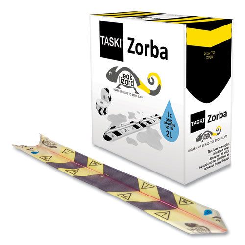 Image of Diversey Zorba Absorbent Control Strips, 0.5 gal, 1" x 100 ft, 50 Strips/Box