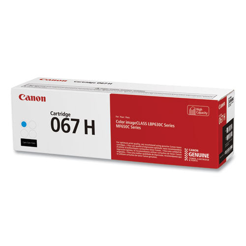 Image of Canon® 5105C001 (067H) High-Yield Toner, 2,350 Page-Yield, Cyan