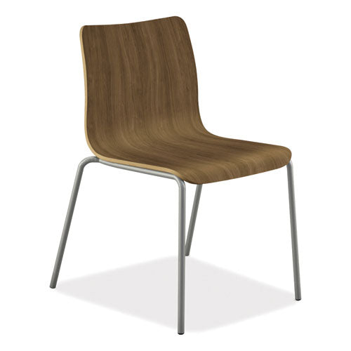 Image of HON® Ruck Laminate Chair, Supports Up to 300 lb, 18" Seat Height, Pinnacle Seat/Back, Silver Base