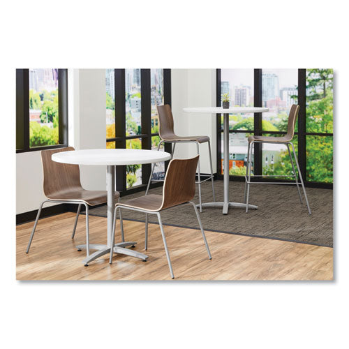 Image of HON® Ruck Laminate Chair, Supports Up to 300 lb, 18" Seat Height, Pinnacle Seat/Back, Silver Base
