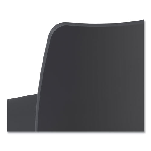 Image of HON® Ruck Laminate Chair, Supports Up to 300 lb, 18" Seat Height, Charcoal Seat/Back, Silver Base