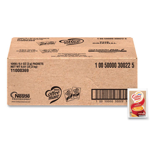Image of Coffee mate® Powdered Creamer Packets, Original, 0.1 oz Packet, 1,000/Carton