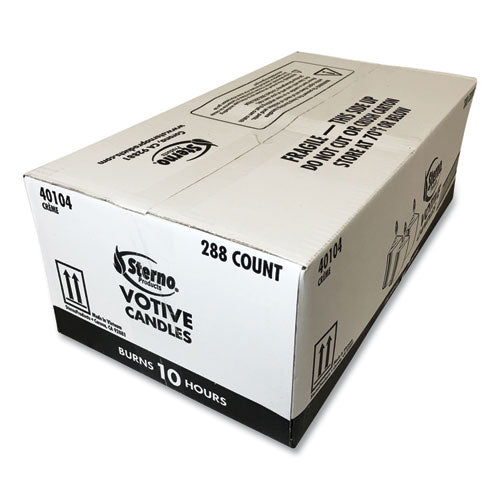 Image of Sterno® Food Warmer Votive Candles, 10 Hour Burn, 1.46"d X 1.33'h, White, 288/carton