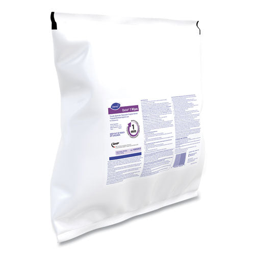 Image of Diversey Oxivir 1 Wipes, 1-Ply, 11 x 12, Cherry Almond Scent, 160/Refill Pack, 4 Packs/Carton