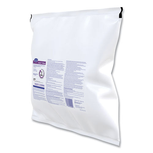 Image of Diversey Oxivir 1 Wipes, 1-Ply, 11 x 12, Cherry Almond Scent, 160/Refill Pack, 4 Packs/Carton
