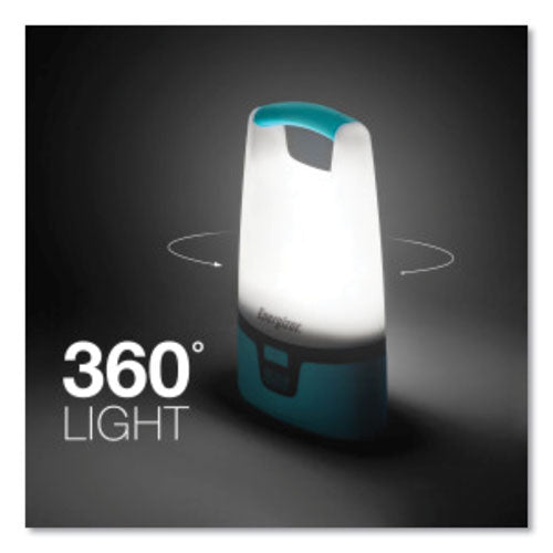 Image of Energizer® Vision Hybrid Lantern, 4 AA (Sold Separately), 1 Rechargeable Lithium Ion (Sold Separately), Teal/White