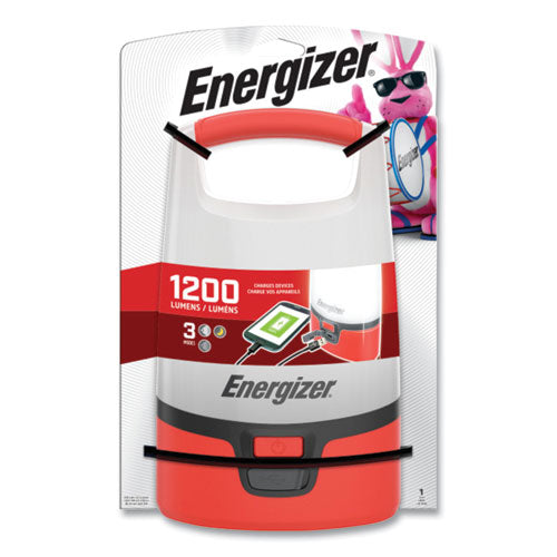 Image of Energizer® Vision LED USB Lantern, 4 D Batteries (Sold Separately), Red/White