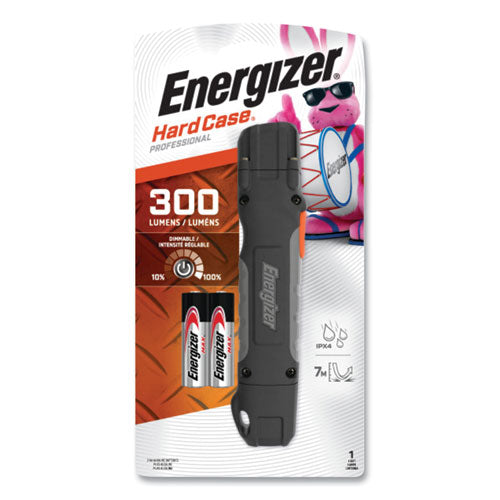 Image of Energizer® Hardcase Professional Task LED Flashlight, 2 AA Batteries (Included), Black