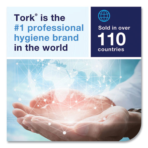 Image of Tork® Xpressnap Interfold Dispenser Napkins, 2-Ply, 6.5 x 8.5, White, 500/Pack, 12 Packs/Carton