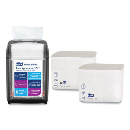 Image of Tork® Xpressnap Fit Starter Pack, 4 x 6 x 7, Black