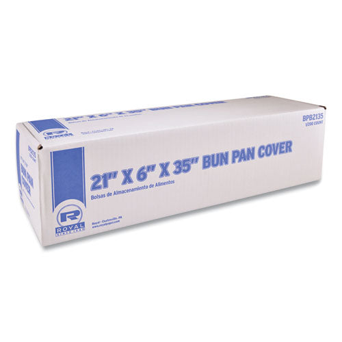 Image of AmerCareRoyal® Bun Pan Bag for Full-Size Pans, 21" x 6" x 35", Clear, 200/Carton
