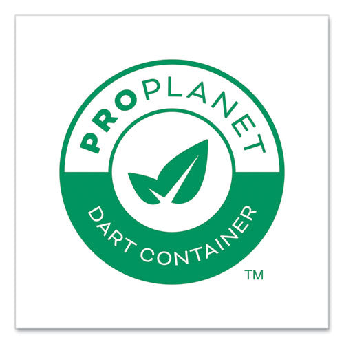 Image of Dart® Bare Eco-Forward RPET Cold Cups, Squat, 12 oz to 14 oz, Plastic, Leaf Design, 50/Pack, 20 Packs/Carton