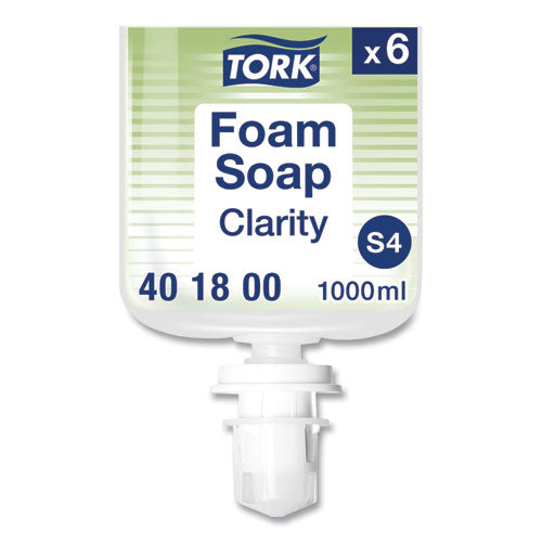 Image of Tork® Clarity Hand Soap Refill, Unscented, 1 L, 6/Carton