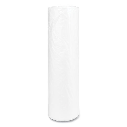 Image of Inteplast Group High-Density Commercial Can Liners, 56 gal, 14 mic, 43" x 48", Natural, Interleaved Roll, 25 Bags/Roll, 8 Rolls/Carton