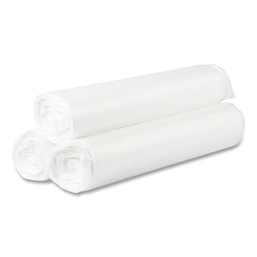 Image of Inteplast Group High-Density Commercial Can Liner Value Pack, 45 gal, 14 mic, 40" x 46", Natural, Interleaved Roll, 25 Bags/Roll, 10 Rolls/CT