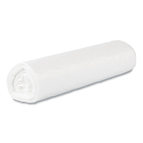 Image of Inteplast Group High-Density Commercial Can Liner Value Pack, 45 gal, 14 mic, 40" x 46", Natural, Interleaved Roll, 25 Bags/Roll, 10 Rolls/CT