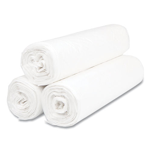Image of Inteplast Group High-Density Commercial Can Liner Value Pack, 30 gal, 9 mic, 30" x 36", Natural, Interleaved Roll, 25 Bags/Roll, 20 Rolls/CT