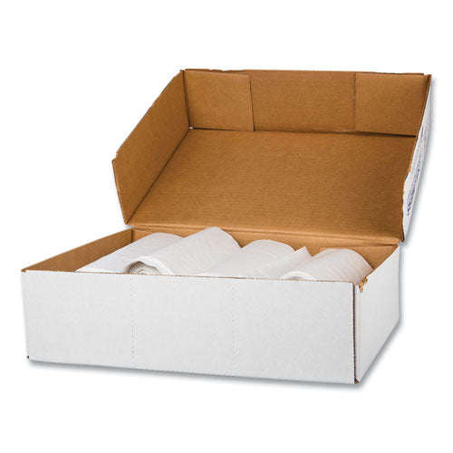 Image of Inteplast Group High-Density Commercial Can Liner Value Pack, 30 gal, 9 mic, 30" x 36", Natural, Interleaved Roll, 25 Bags/Roll, 20 Rolls/CT