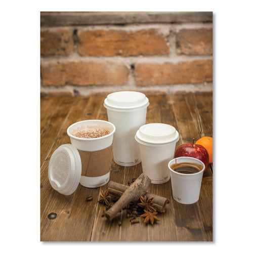 Image of Vegware Kraft Hot Cup Sleeves, Compostable, Fits Vegware 89-Series Hot Cups, Kraft, 1,000/Carton