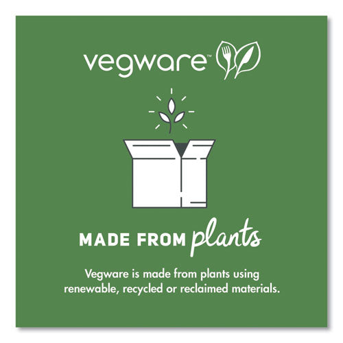 Image of Vegware 96-Series Cold Cup, 16 oz, Plastic, Clear/Green, 1,000/Carton
