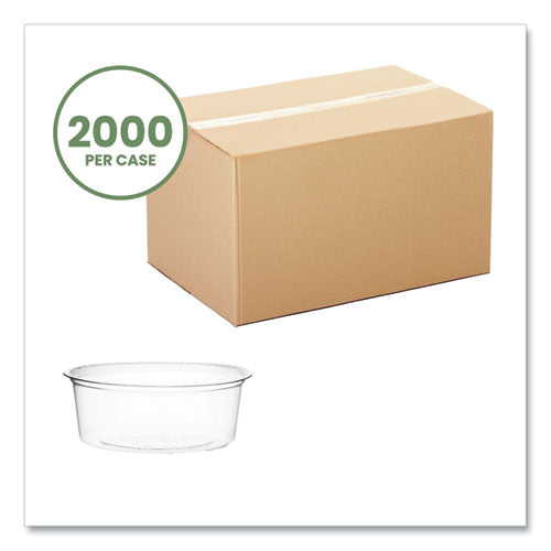 Image of Vegware Portion Pots, 2 oz, Plastic, Clear, 2,000/Carton