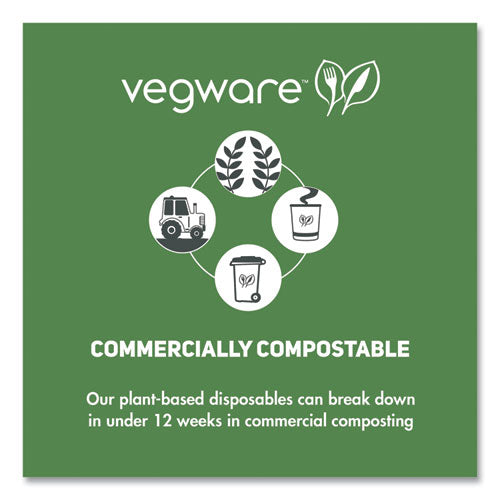 Image of Vegware Nourish Molded Fiber Takeout Container, Compostable, 9 x 10 x 2, Natural, Sugarcane, 200/Carton