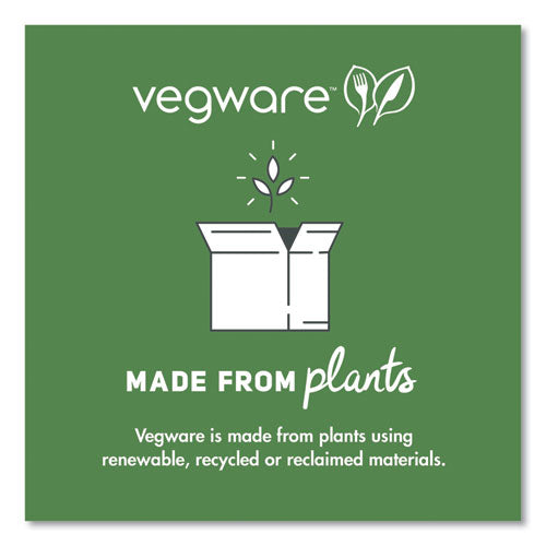 Image of Vegware Portion Pot Lids, Fits Vegware 2 oz to 4 oz Portion Pots, Plastic, Clear, 2,000/Carton
