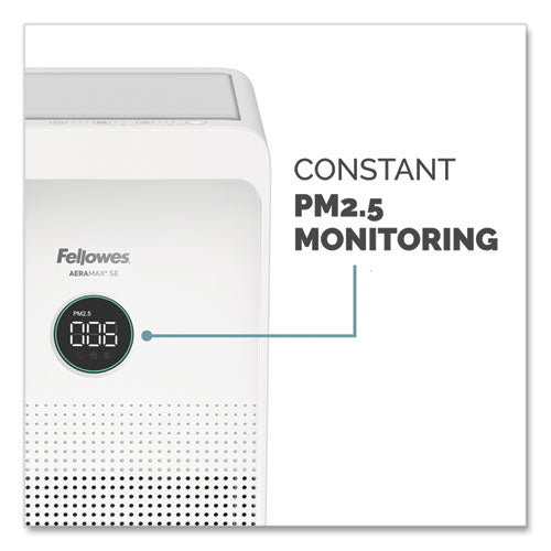 Image of Fellowes® AeraMax SE Air Purifier, 30 ft x 30.5 ft Room Capacity, White