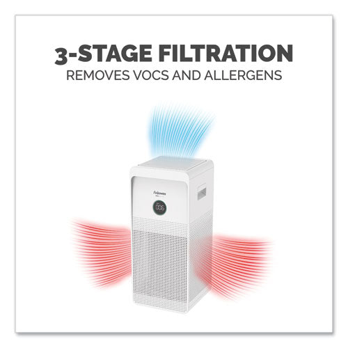 Image of Fellowes® AeraMax SE Air Purifier, 30 ft x 30.5 ft Room Capacity, White
