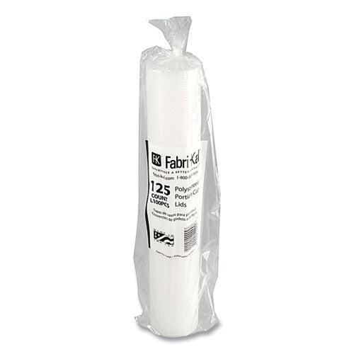 Image of Fabri-Kal® Portion Cup Lids, Fits 1 oz Squat Portion Cups, Plastic, Clear, 125/Sleeve, 20 Sleeves/Carton