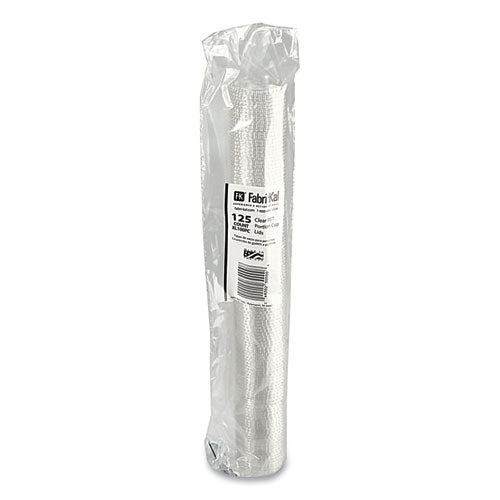 Image of Fabri-Kal® Portion Cup Lids, Fits 0.75 oz to 1 oz Portion Cups, Plastic, Clear, 2,500/Carton