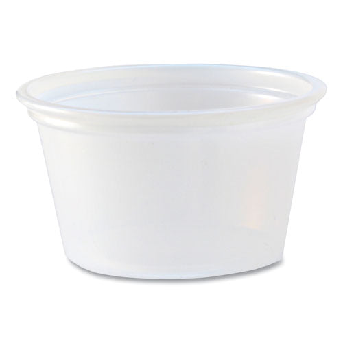 Image of Fabri-Kal® Portion Cups, 0.75 oz, Plastic, Translucent, 125/Sleeve, 20 Sleeve/Carton