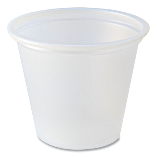 Image of Fabri-Kal® Portion Cups, 1 oz, Plastic, Translucent, 250/Sleeve, 10 Sleeves/Carton