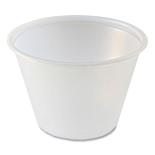 Image of Fabri-Kal® Portion Cups, 2.5 oz, Plastic, Translucent, 125/Sleeve, 20 Sleeve/Carton