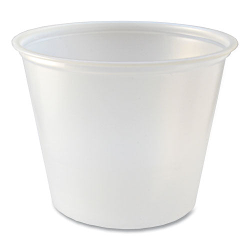 Image of Fabri-Kal® Portion Cups, 5.5 oz, Plastic, Translucent, 125/Sleeve, 20 Sleeve/Carton