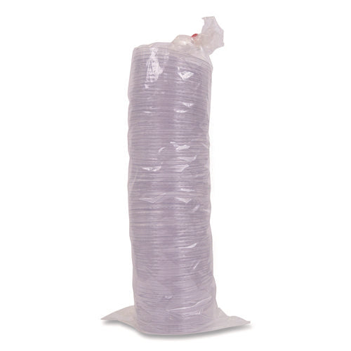 Image of Eco-Products® GreenStripe Cold Cup Flat Lids, Fits 9 oz to 24 oz Cold Cups, Plastic, Clear, 100/Pack, 10 Packs/Carton