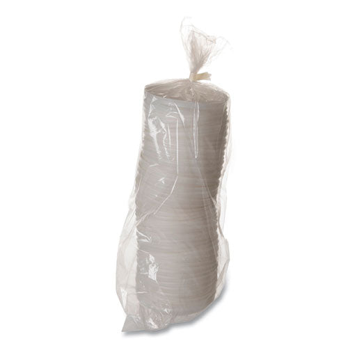 Image of Eco-Products® EcoLid 25% Recycled Content Hot Cup Lid, Fits 10 oz to 20 oz Hot Cups, Plastic, White, 100/Pack, 10 Packs/Carton