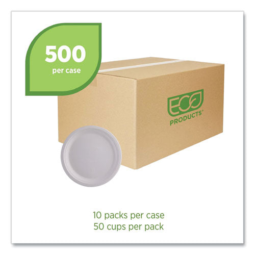 Image of Eco-Products® Vanguard Renewable And Compostable Sugarcane Plates, 10" Dia, White, 500/carton
