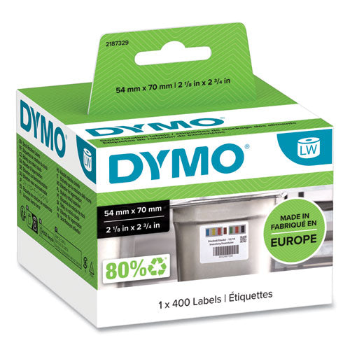 Image of DYMO® Days of the Week Barcode Labels for LabelWriter Label Printers, 2.75 x 2.12, Black/White, 400 Labels/Roll