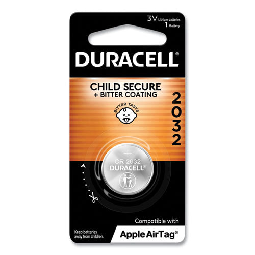 Image of Duracell® Lithium Coin Batteries With Bitterant, 2032