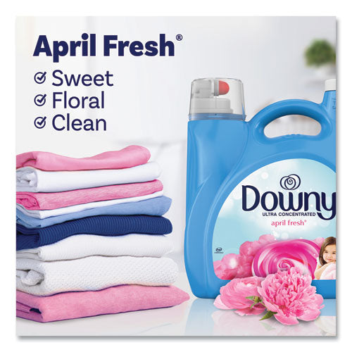 Image of Downy® Liquid Fabric Softener, April Fresh, 140 oz Bottle, 4/Carton