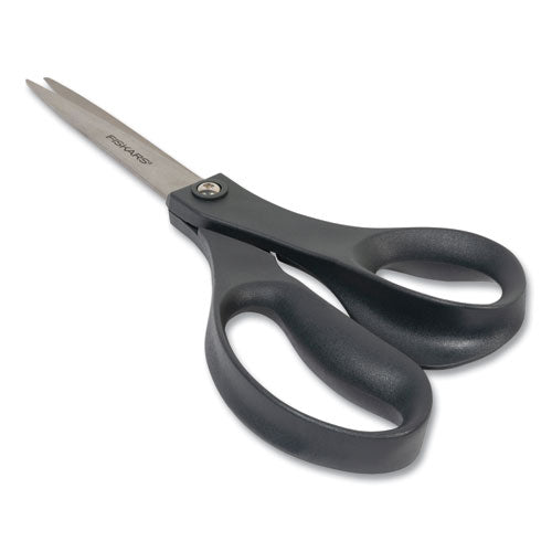 Image of Fiskars® Everyday Scissors, 8" Long, 3.75" Cut Length, Straight Black Handle