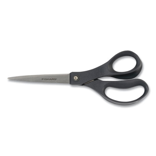 Image of Fiskars® Everyday Scissors, 8" Long, 3.75" Cut Length, Straight Black Handle