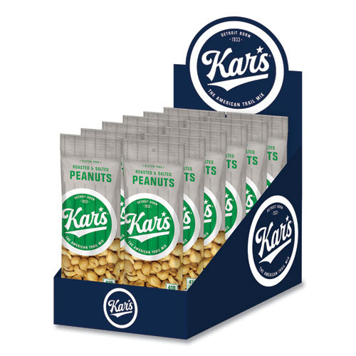 Image of Kar's Peanuts, Salted, 2.5 oz Packet, 12/Box