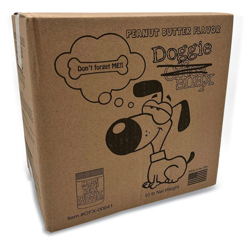 Image of Office Snax® Doggie Biscuits, Peanut Butter, 10 lb Box