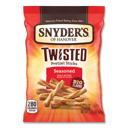 Image of Snyder's® Pretzels, Seasoned, 2.25 oz Bag, 36/Carton