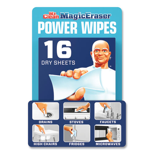 Image of Mr. Clean® Magic Eraser Sheets, 3.5 X 5.8, 0.03" Thick, White, 16/pack