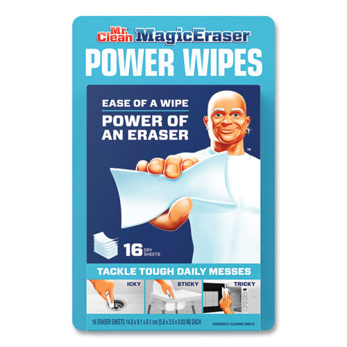 Image of Mr. Clean® Magic Eraser Sheets, 3.5 X 5.8, 0.03" Thick, White, 16/pack